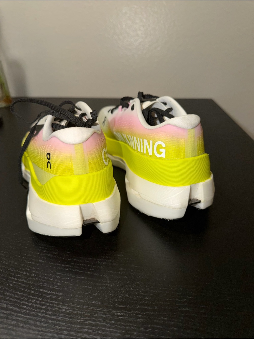 On Running Women's Running Shoes - White with Pink Accents - Picture 4 of 6